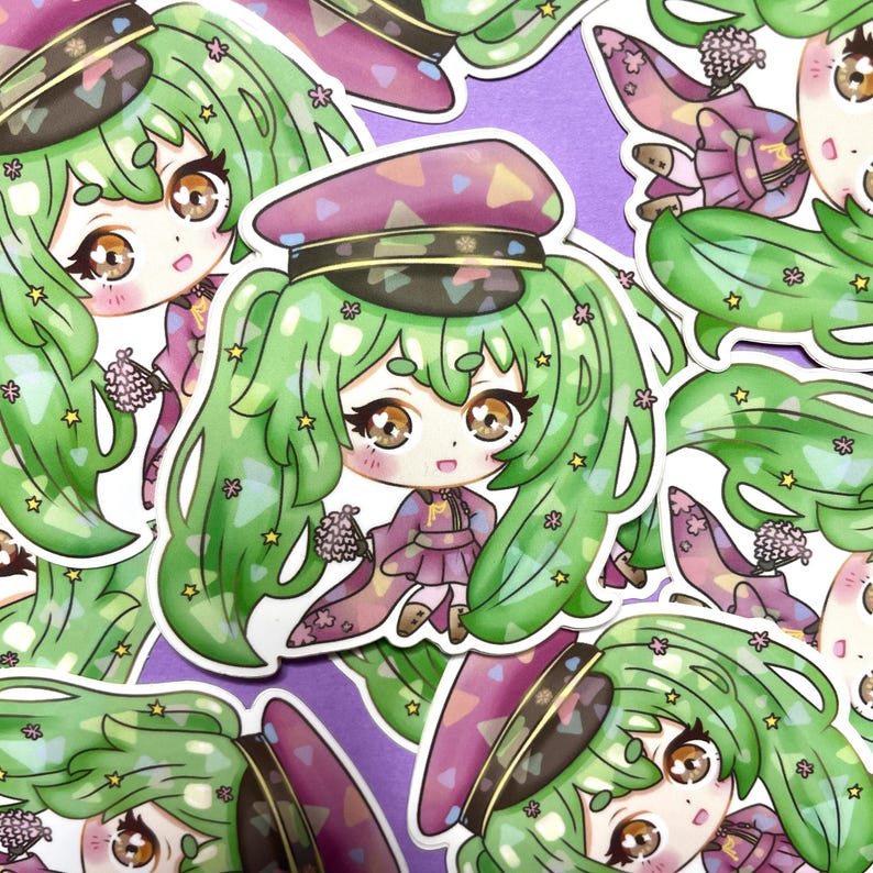 Miku Vinyl Sticker | Anime Sticker | Hatsune | Prosekai | Chibi ...