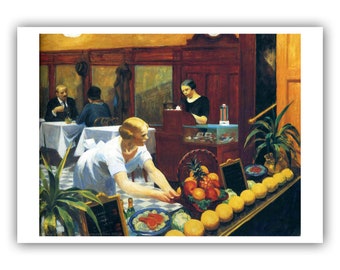 Edward Hopper : Tables for Ladies (1930) - Museum Quality Giclee Print / Canvas