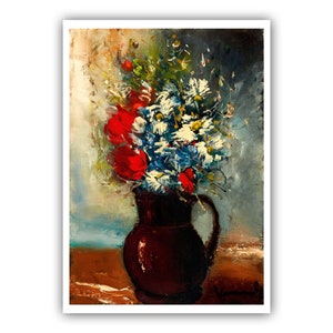 Maurice de Vlaminck : « Vase de fleurs », c. 1933 - Museum Quality Giclee Print/Canvas - A4/A3/A2