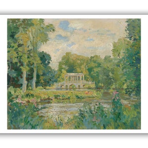 Wilfrid de Glehn: &quot;A Ponte Palladiana, Wilton House&quot;, década de 1930 - Impressão Giclée/Tela com Qualidade de Museu - A4/A3/A2