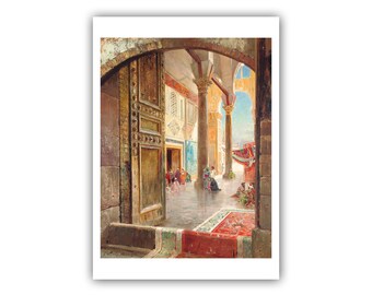Carl Wuttke : The Great Umayyad Mosque, Damascus (1913) - Museum Quality Giclee Print