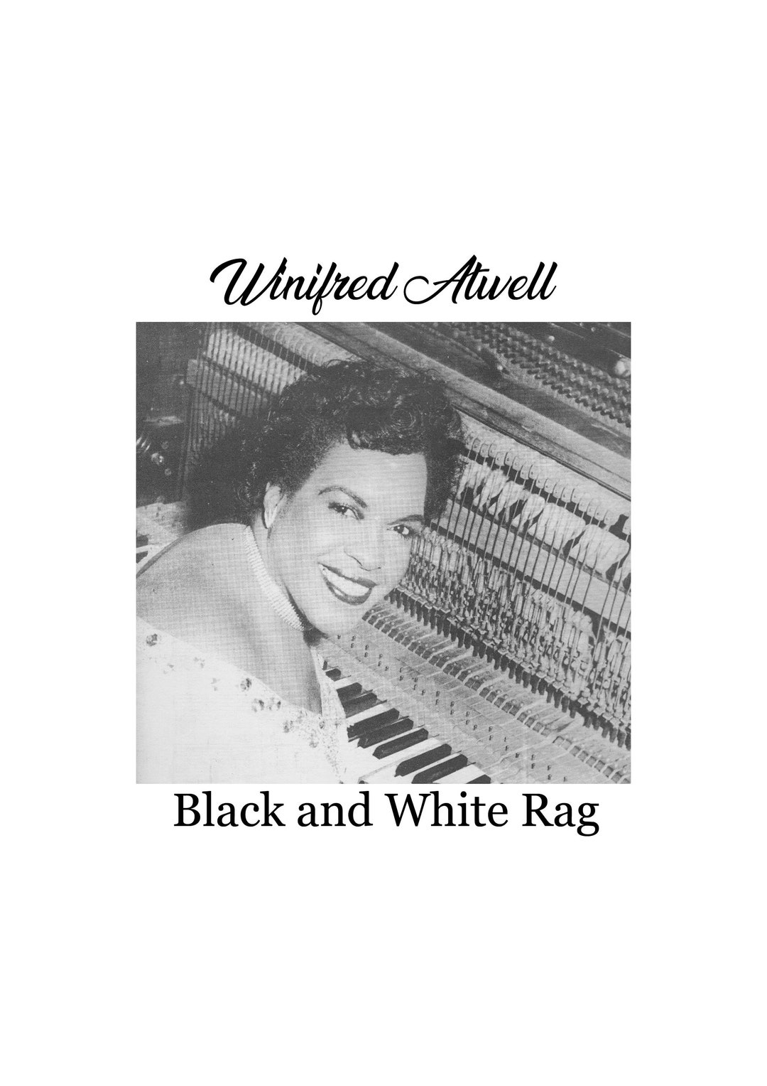 Black and White Rag Piano Solo by Winifred Atwell Ragtime Etsy