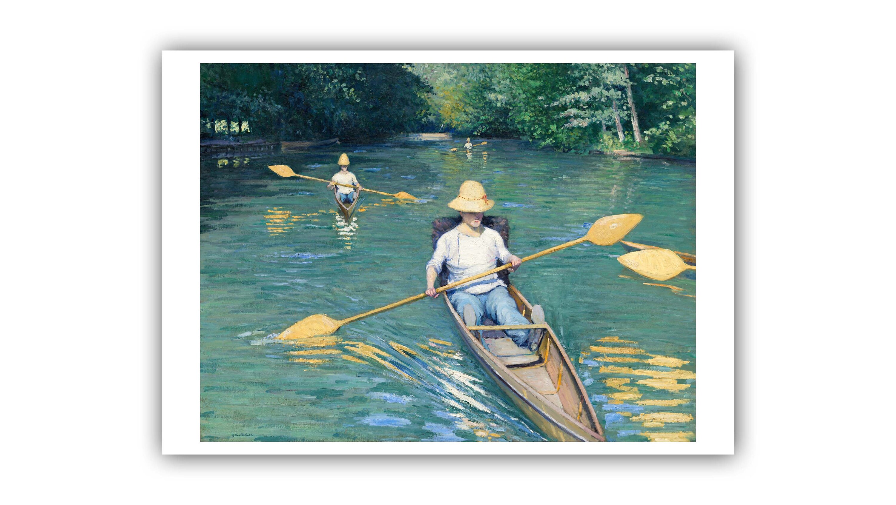 Gustave Caillebotte ''Skiffs'' 1877 Etsy