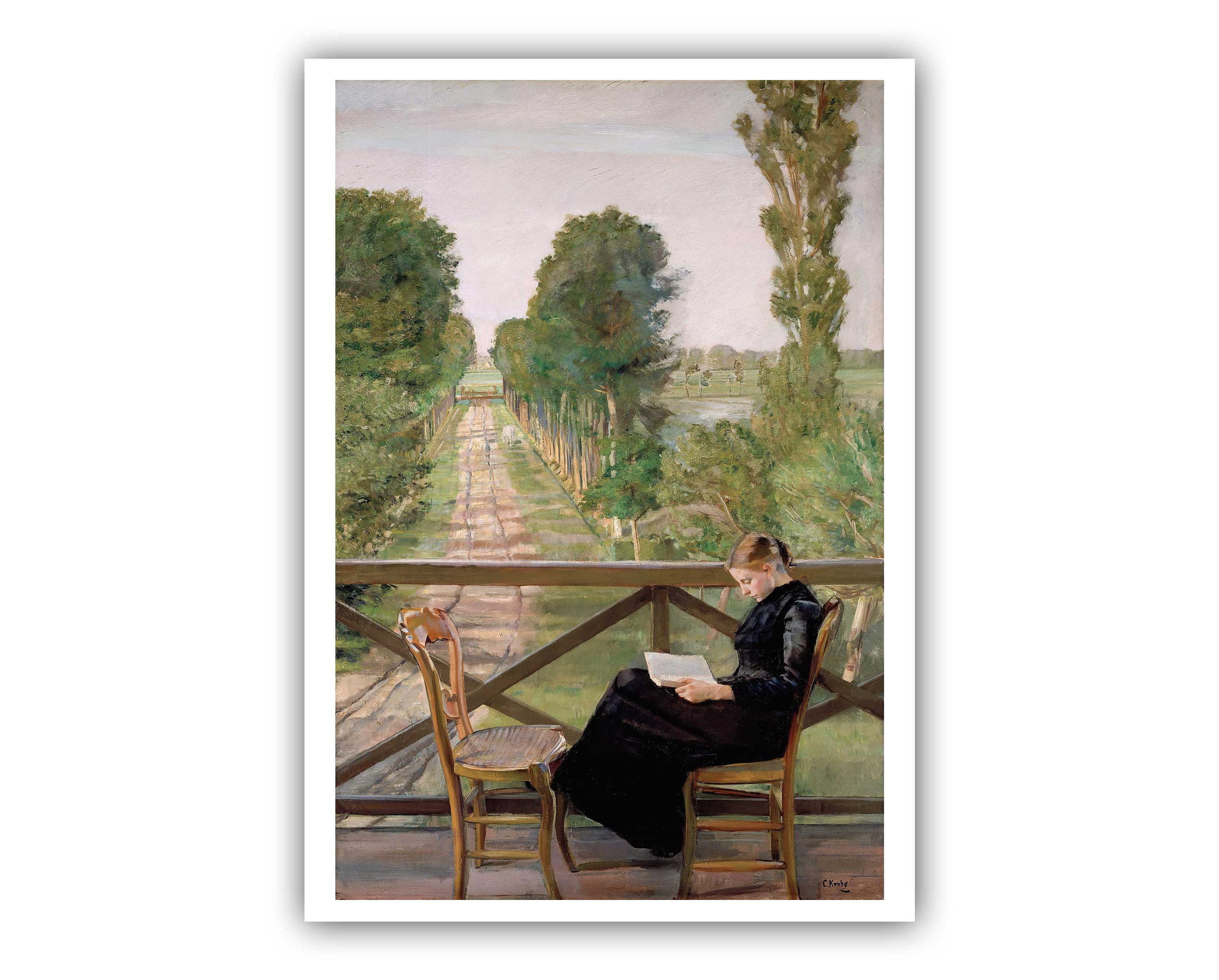 Christian Krohg : Villa Britannia, Belgium (1885) - Museum Quality Giclee Print / Canvas