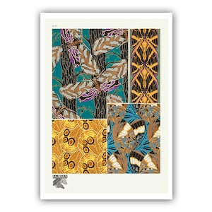 Emile-Allain Seguy : "Papillons - Plate 20", c. 1928 - Museum Quality Giclee Print / Canvas
