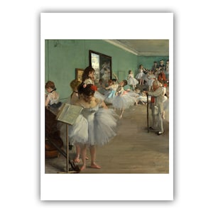 Edgar Degas : "The Ballet Class", 1871-1874 - Museum Quality Giclee Print/Canvas - A4/A3/A2