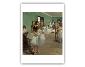 Edgar Degas : "The Ballet Class", 1871-1874 - Museum Quality Giclee Print/Canvas - A4/A3/A2