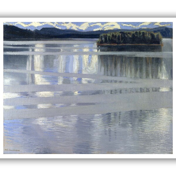 Akseli Gallen-Kallela : "Lake Keitele", c. 1904 - 1906 - Museum Quality Giclee Print/Canvas - A4/A3/A2