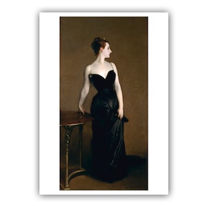John Singer Sargent : « Portrait de Madame X », 1884 - Museum Quality Giclee Print/Canvas - A4/A3/A2