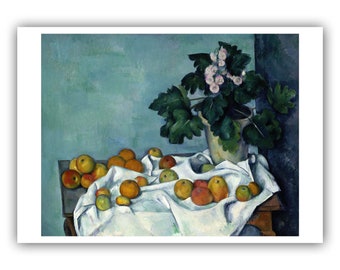 ポール・セザンヌ：リンゴのある静物画（1893-1894年） - ジクレー版画
