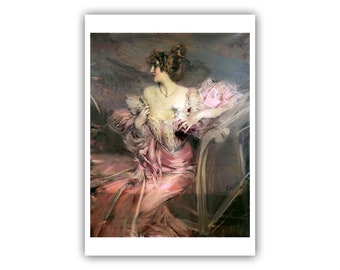 Giovanni Boldini : Portrait of de Florian (1900-1910) - Museum Quality Giclee Print / Canvas
