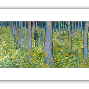 Vincent van Gogh : &quot;Kreupelhout met twee figuren&quot;, 1889-1890 - Museumkwaliteit Giclee Print/Canvas - A4/A3/A2