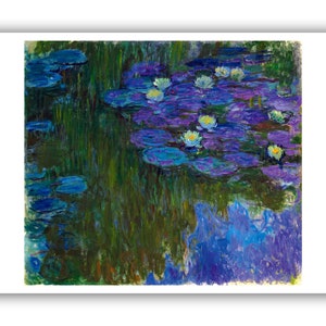 Claude Monet : "Water Lilies", 1880 - Museum Quality Giclee Print/Canvas - A4/A3/A2