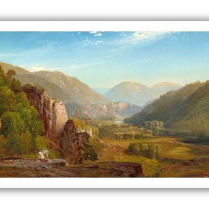 Thomas Moran : &quot;The Juniata, Evening&quot;, 1864 - Museum Quality Giclee Print/Canvas - A4/A3/A2