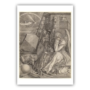 Albrecht Dürer : « Melencolia I », 1514 - Toile/impression giclée de qualité musée - A4/A3/A2