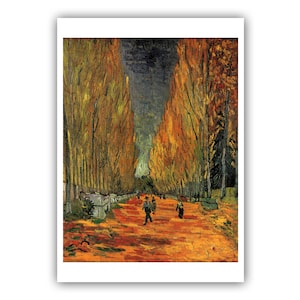 Vincent van Gogh : &quot;Les Alyscamps&quot;, 1888 - Museumkwaliteit Giclee Print/Canvas - A4/A3/A2