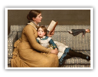 George Dunlop Leslie : &quot;Alice in Wonderland&quot;, 1879 - Museum Quality Giclee Print/Canvas - A4/A3/A2