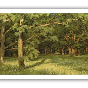 Ivan Shishkin : ''The Forest Clearing'', 1896 - Museum Quality Giclee Print/Canvas - A4/A3/A2