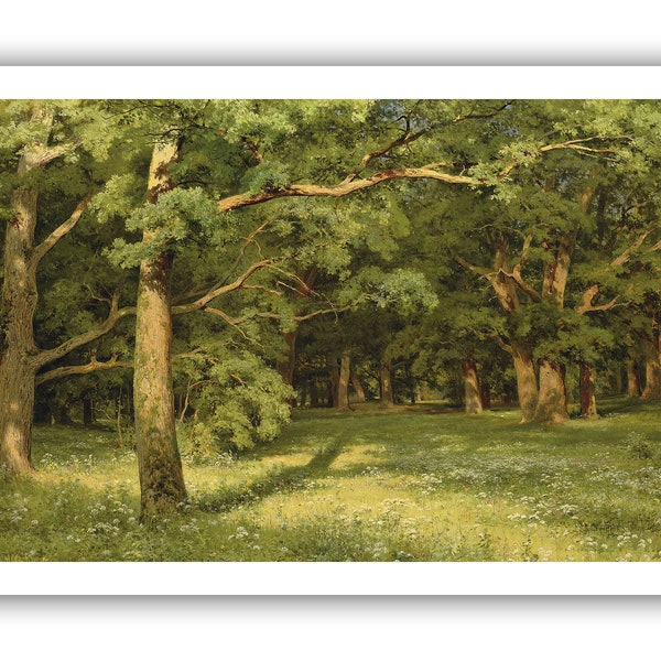 Ivan Shishkin : « La clairière », 1896 - Toile/impression giclée de qualité musée - A4/A3/A2