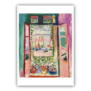 Henri Matisse : Open Window. Collioure (1905) - Museum Quality Giclee Print / Canvas