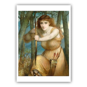 Charles Edward Halle : &quot;The Archer&quot;, 1846-1914 - Museum Quality Giclee Print/Canvas - A4/A3/A2