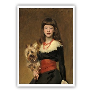 John Singer Sargent : &quot;Miss Beatrice Townsend&quot;, 1882 - Museum Quality Giclee Print/Canvas - A4/A3/A2