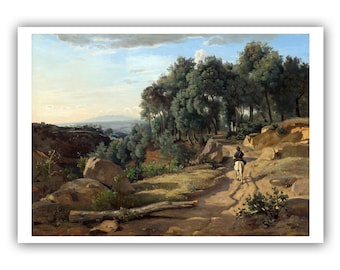 カミーユ・コロー - ヴィル・ダヴレー（1870年） - ロールド油絵美術館