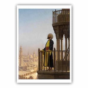 Jean-Leon Gerome: Muezzin (1879) - Impresión Giclée de calidad de museo