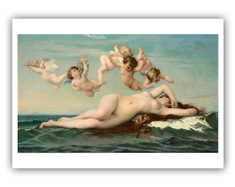 Alexandre Cabanel: ”Venus födelse” (1875) - Giclée-tryck/kanvas i museumskvalitet