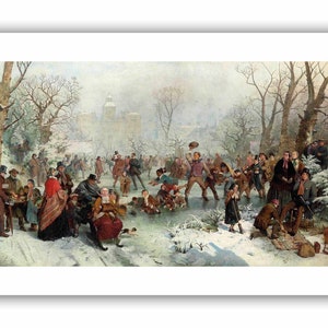 Charles Ginner : &quot;Winter, St James&#39;s Park, London&quot;, 1858 - Museum Quality Giclee Print/Canvas - A4/A3/A2