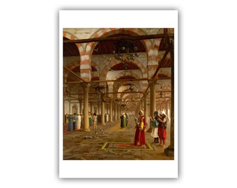 Jean-Leon Gerome : Prayer in the Mosque (1871) - Museum Quality Giclee Print