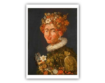 In the Manner of Giuseppe Arcimboldo : "Flora", 1526-1593 - Museum Quality Giclee Print/Canvas - A4/A3/A2