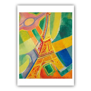 Robert Delaunay: &quot;Eiffel Tower&quot;, 1926 - Museum Quality Giclee Print/Canvas - A4/A3/A2