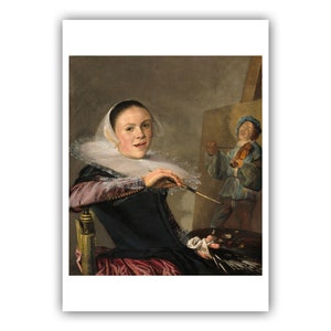 Judith Leyster: "Autorretrato", 1633 - Impresión giclée/lienzo con calidad de museo - A4/A3/A2
