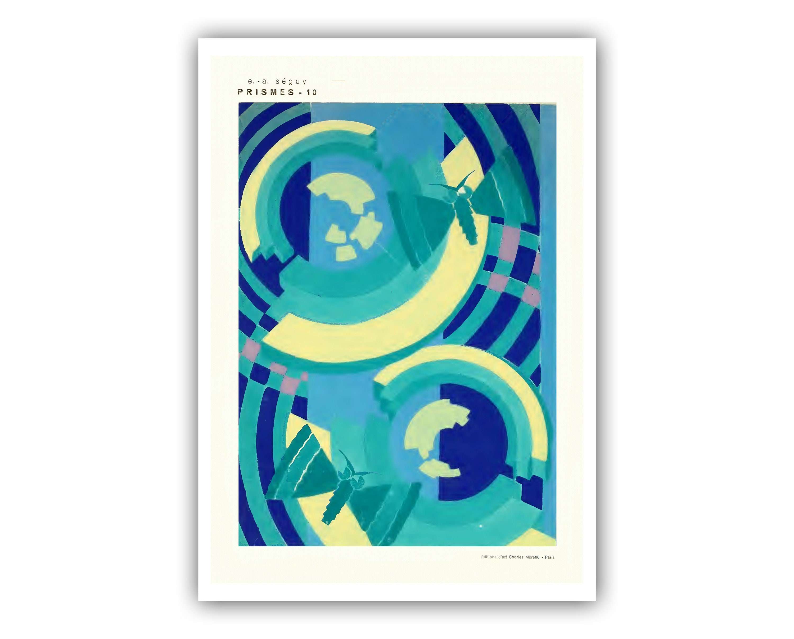 Emile-Allain Seguy : "Prisms - Plate 10", c. 1930 - Museum Quality Giclee Print / Canvas