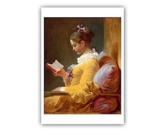 ジャン＝オノレ・フラゴナール：読書をする少女（1770年頃