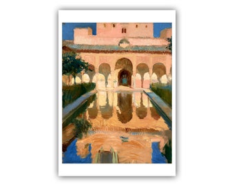Joaquín Sorolla y Bastida : &quot;Hall of the Ambassadors, Alhambra, Granada&quot;, 1909 - Museum Quality Giclee Print/Canvas - A4/A3/A2