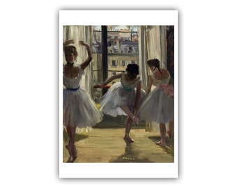 Edgar Degas : &quot;Dancers in a Exercise Room&quot;, c. 1880 - Museum Quality Giclee Print/Canvas - A4/A3/A2