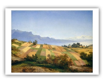 Alexandre Calame : ''Paysage Suisse'', c. 1830 - Museum Quality Giclee Print/Canvas - A4/A3/A2