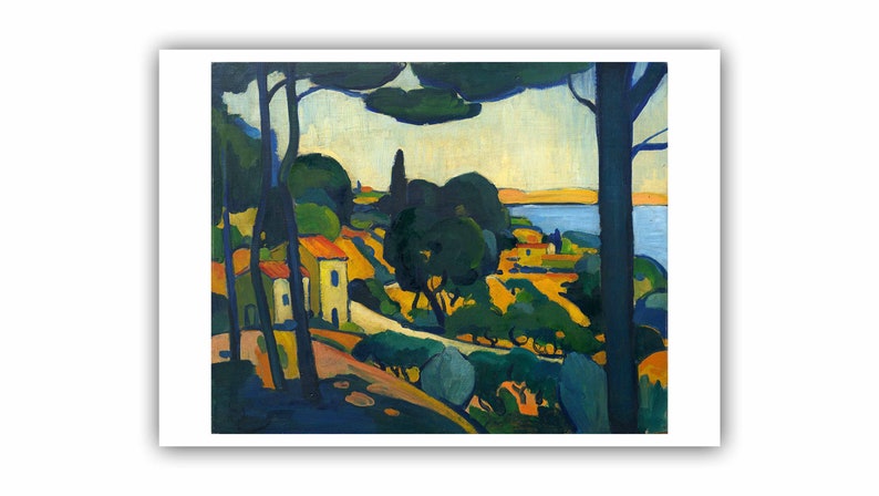 Andre Derain : Landscape Near Cassis, 1907 Museum Quality Giclee Print/Canvas A4/A3/A2 image 1