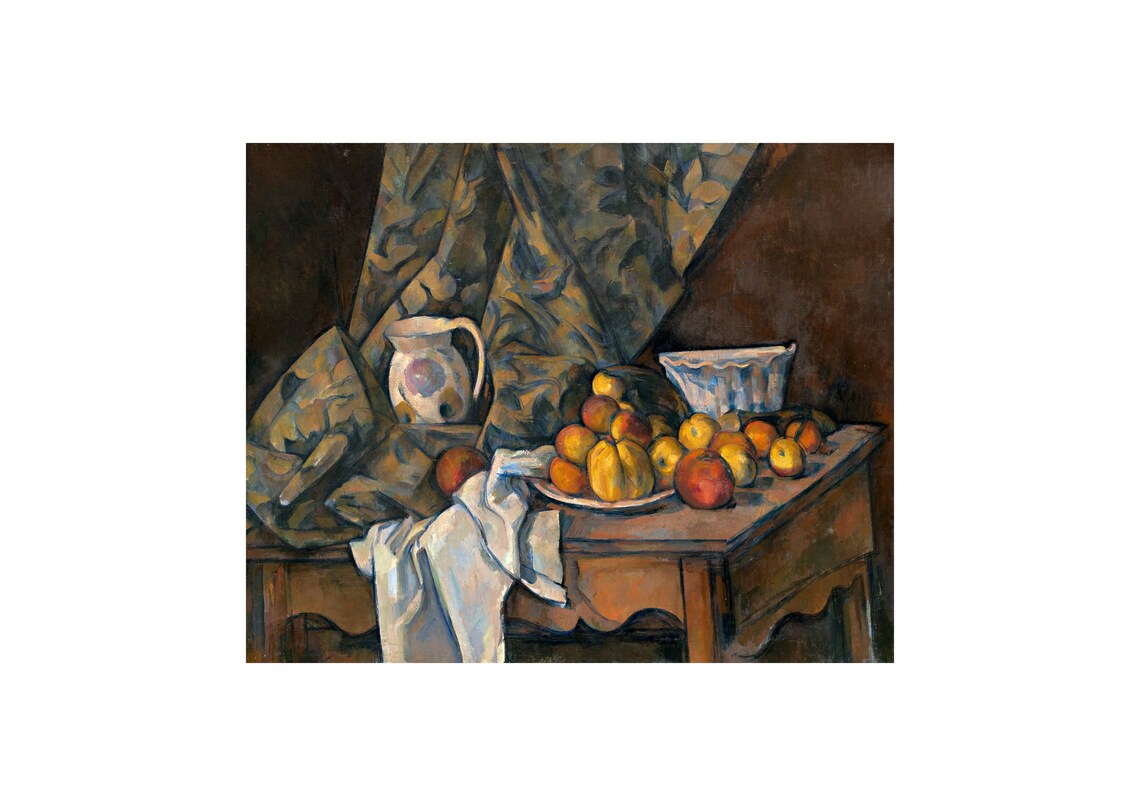 Paul Cezanne : still Life With Apples and Peaches - Etsy