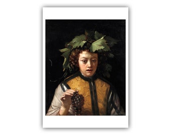 Attributed to Jan van Dalen : "The Young Bacchus", c. 1630-1672 - Museum Quality Giclee Print/Canvas - A4/A3/A2