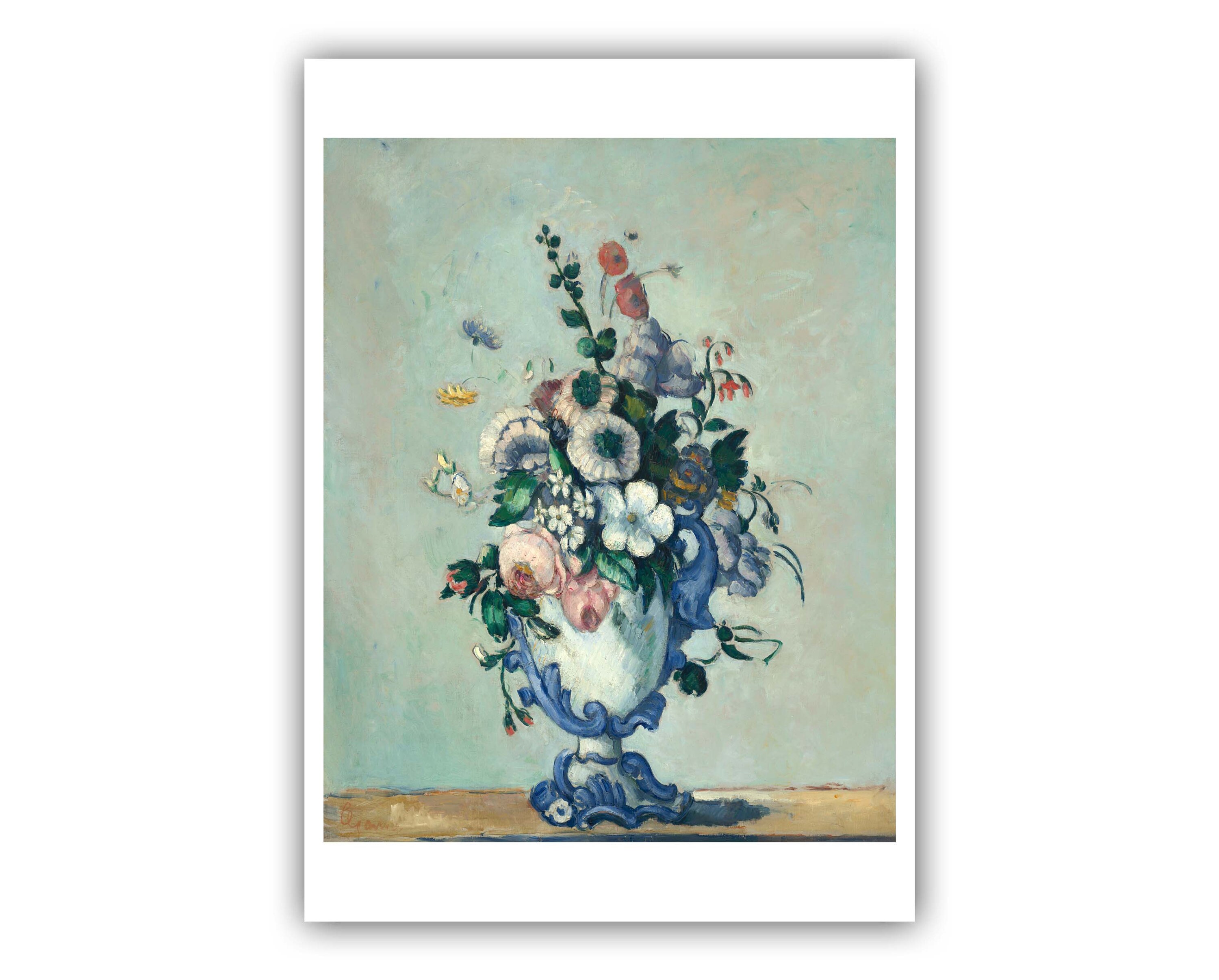 ポール・セザンヌ：「ロココ調の花瓶の花」、1876 年頃 - 美術館