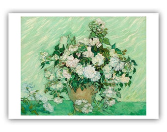 Vincent van Gogh : « Roses », 1890 - Museum Quality Giclee Print/Canvas - A4/A3/A2