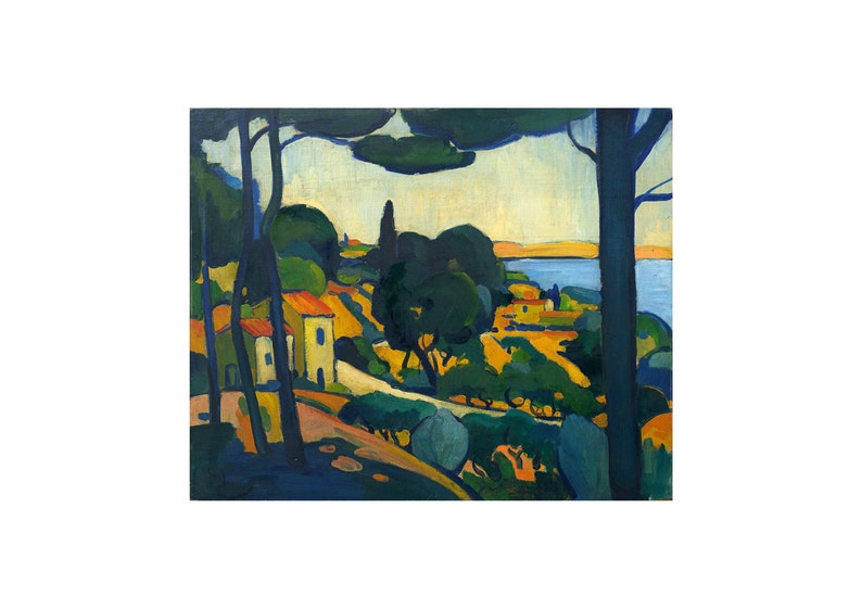 Andre Derain : Landscape Near Cassis, 1907 Museum Quality Giclee Print/Canvas A4/A3/A2 image 2