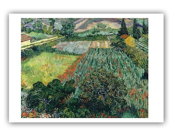 Vincent van Gogh : Field with Poppies (1889) - Museum Quality Giclee Print / Canvas