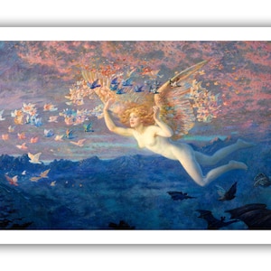 Edward Robert Hughes : &quot; Wings of the Morning&quot;, 1905 - Museum Quality Giclee Print/Canvas - A4/A3/A2