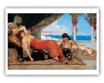 Benjamin Constant : "Favorite of the Emir", 1879 - Museum Quality Giclee Print/Canvas - A4/A3/A2