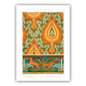 Maurice Pillard Verneuil : &quot;The Animal in the Decoration&quot;, Plate 28, 1897 - Museum Quality Giclee Print/Canvas - A4/A3 Framed/Unframed