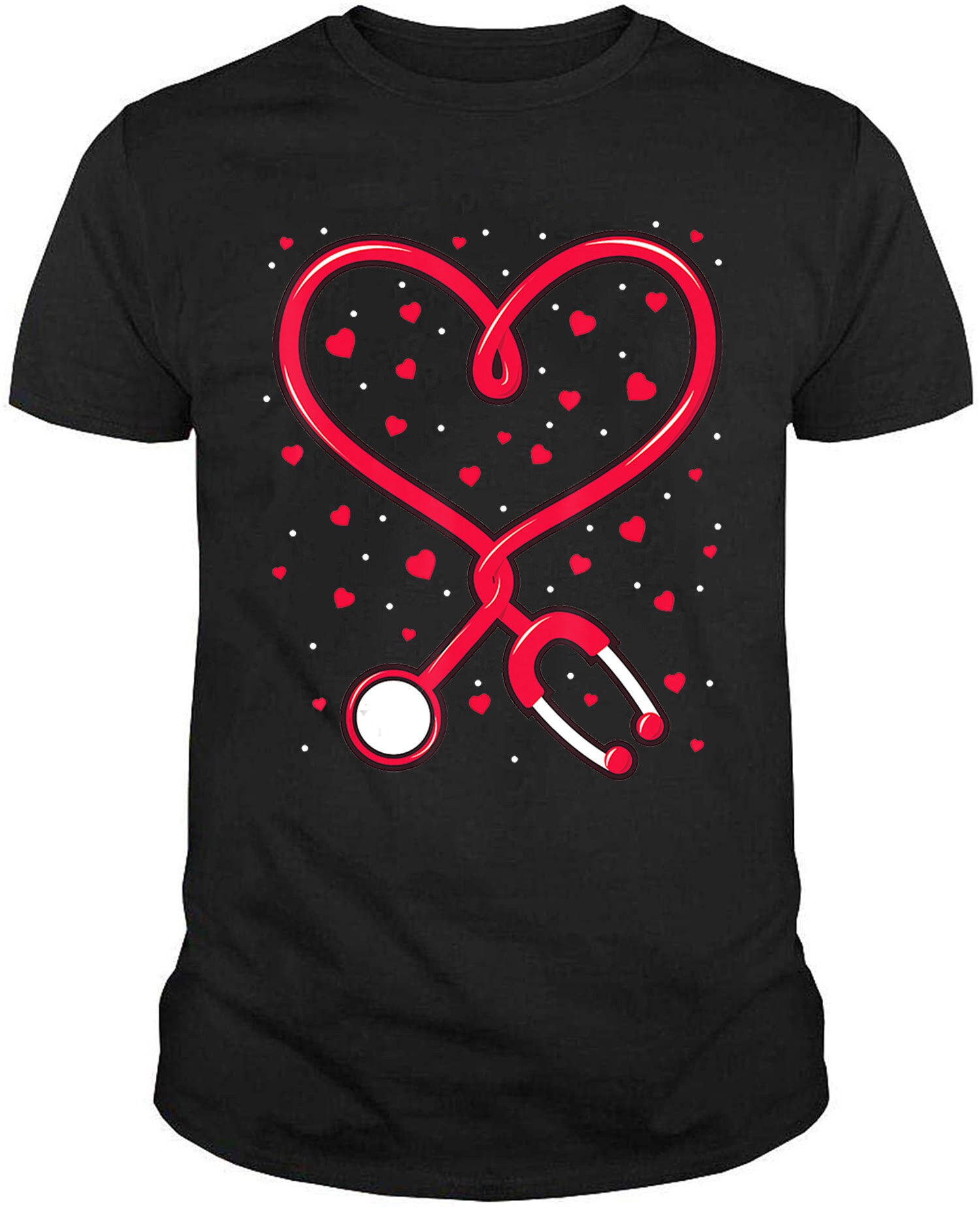 Funny Nurse Valentine's Day Heart Stethoscope Shirt Gift Etsy
